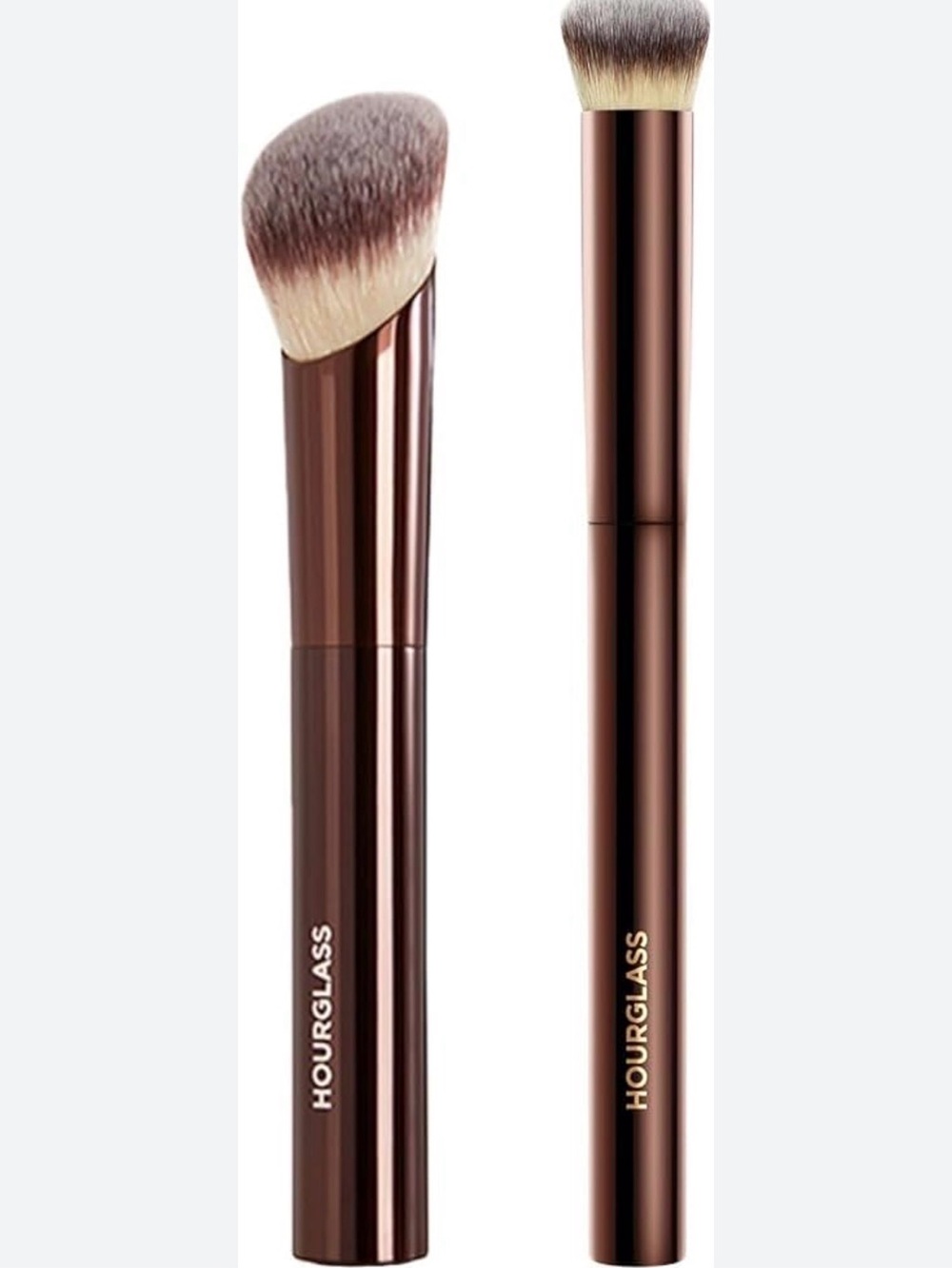 Hourglass Bronze Angled Dual-Ended Makeup Brush
